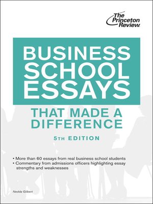 Business School Essays that Made a Difference - ebook